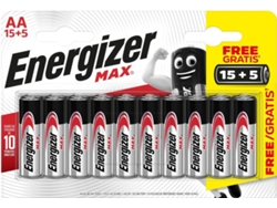 Pila Alcalina ENERGIZER Max 6LR61 9V (2 Unidades)