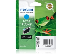 Cartucho de tinta original EPSON T0542, Rana 13 ml, Cian, C13T05424010