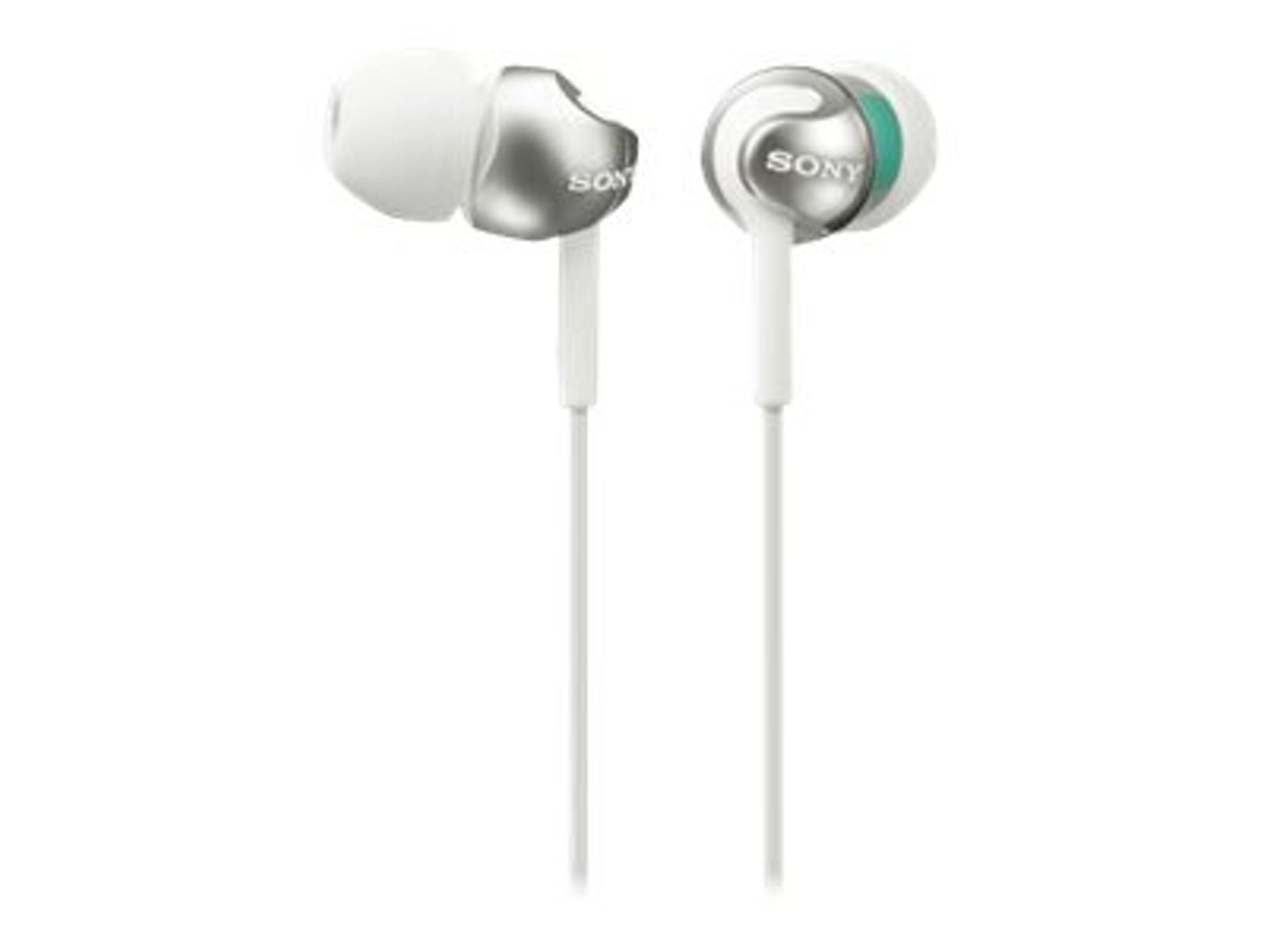 Auriculares con cable SONY MDR-EX110LP (In ear - Micrófono - Blanco)