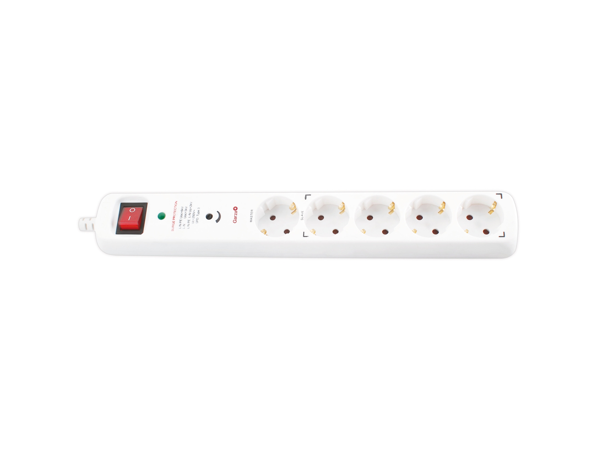 Regleta 5 tomas interruptor Master Slave GARZA