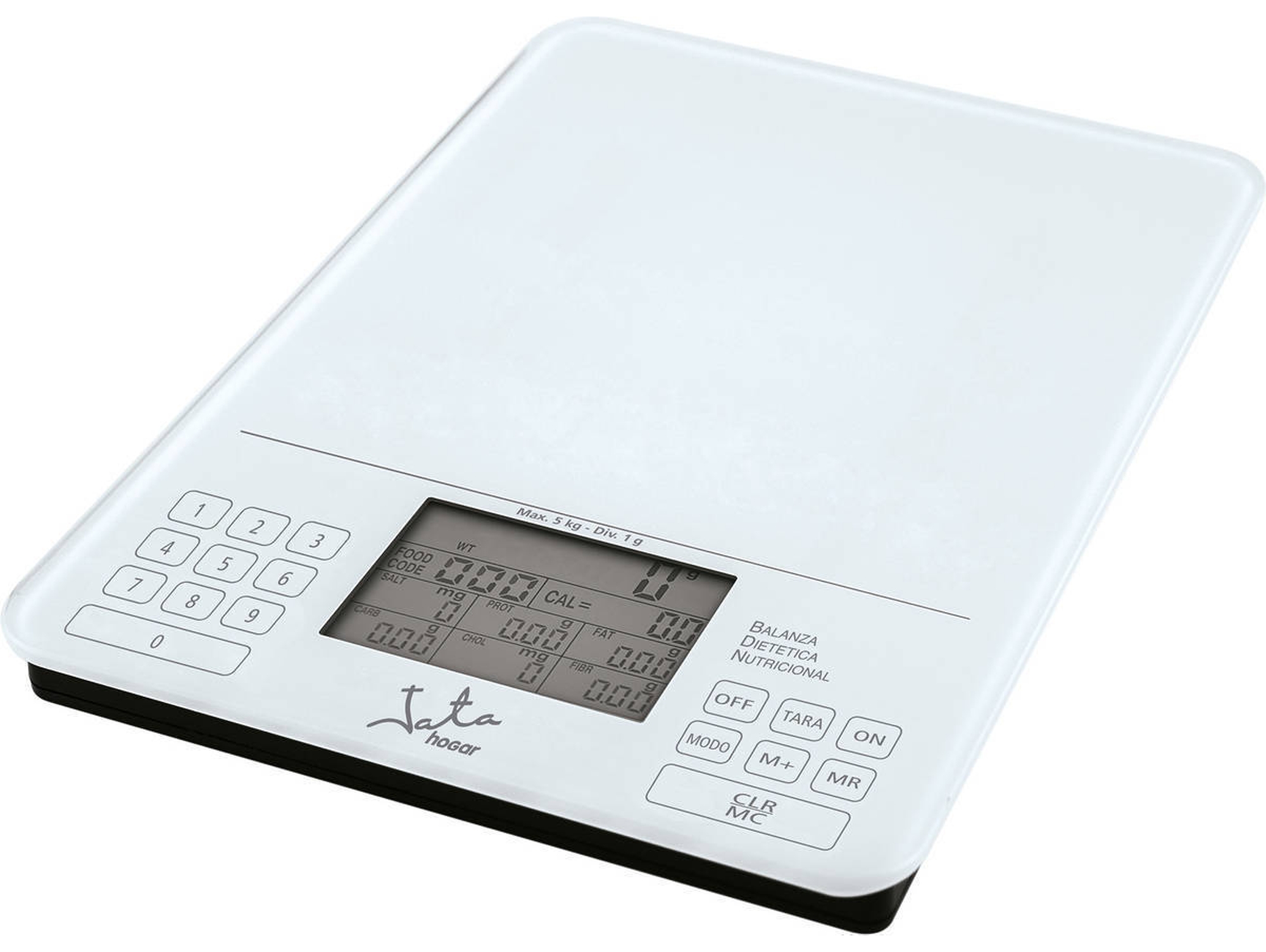 Báscula de cocina JATA 790 Dietética (Capacidad: Kg Precisión