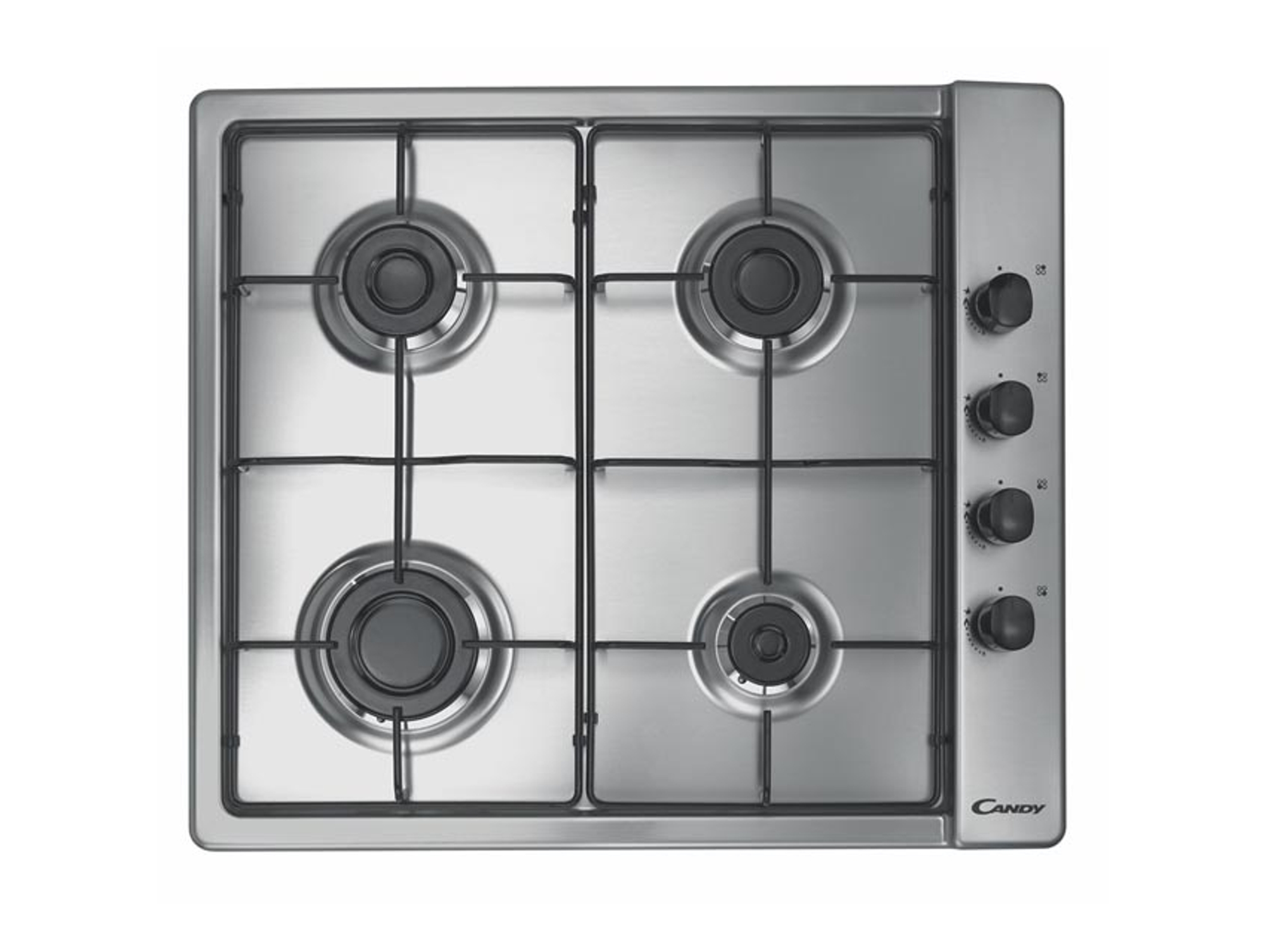Placa de Gas CANDY CLG 64 SPX BG (Gas Butano-propano - 58.5 cm - Inox)