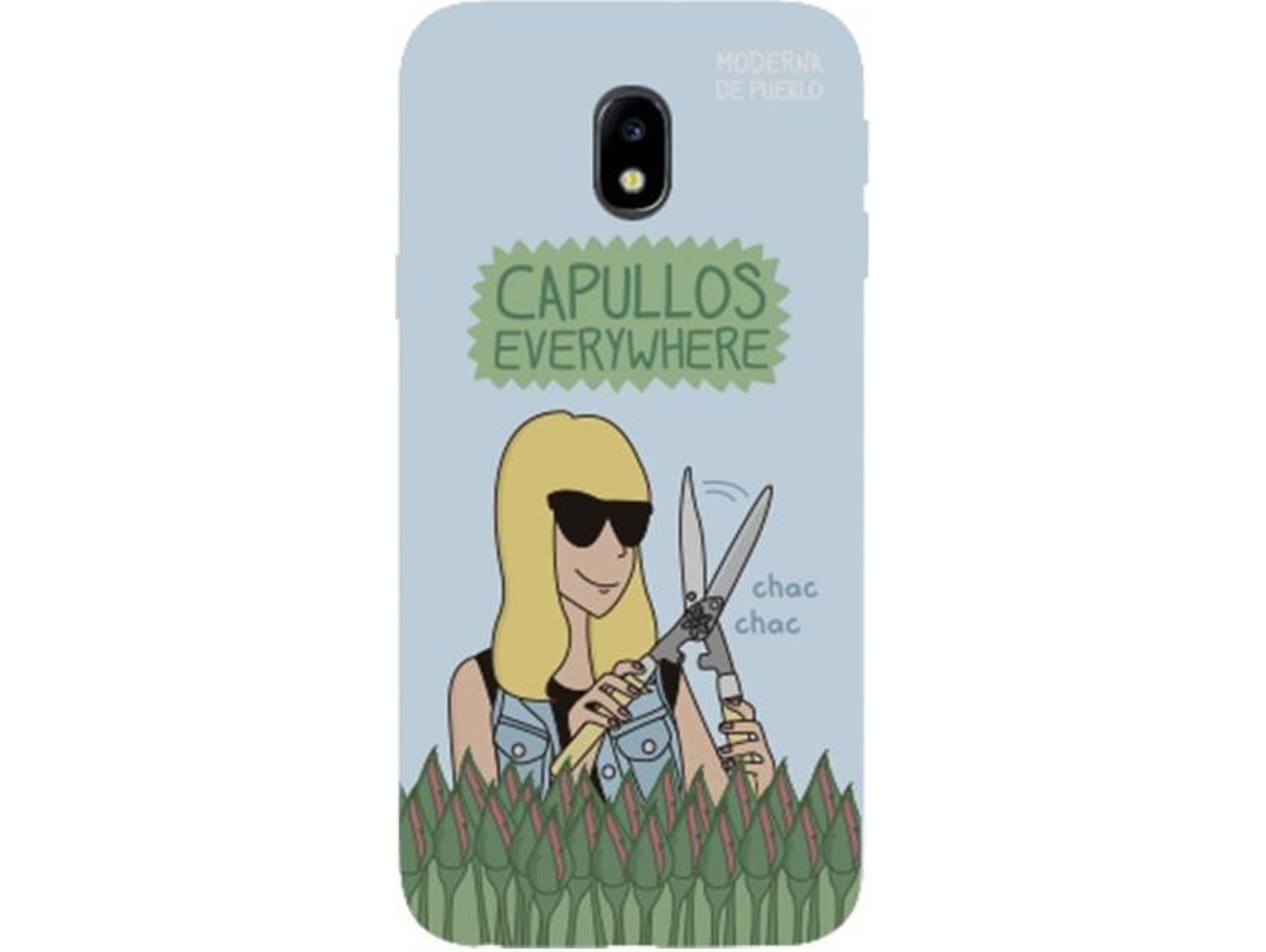 Carcasa Samsung Galaxy J3 2017 MODERNA DE PUEBLO Jardin Multicolor