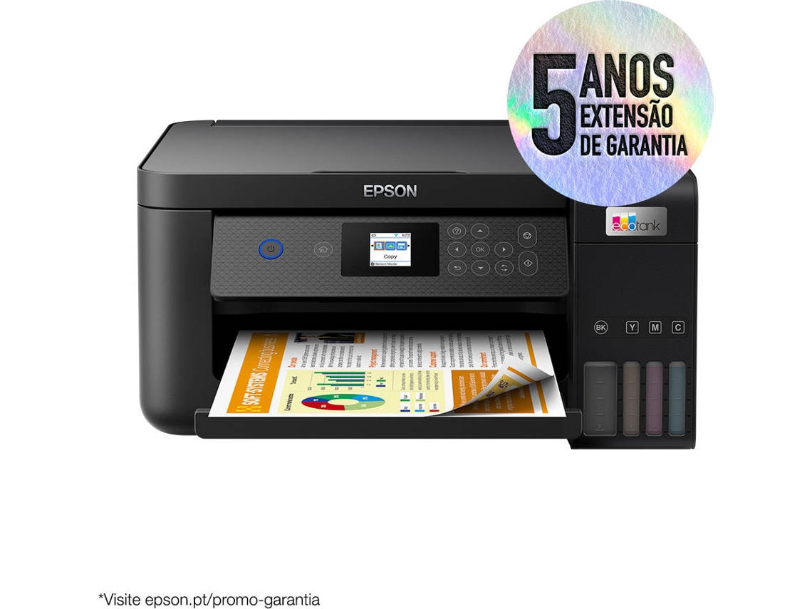Impresora EPSON EcoTank ET-2851 (Multifunción - Inyección de Tinta - Wi-Fi)