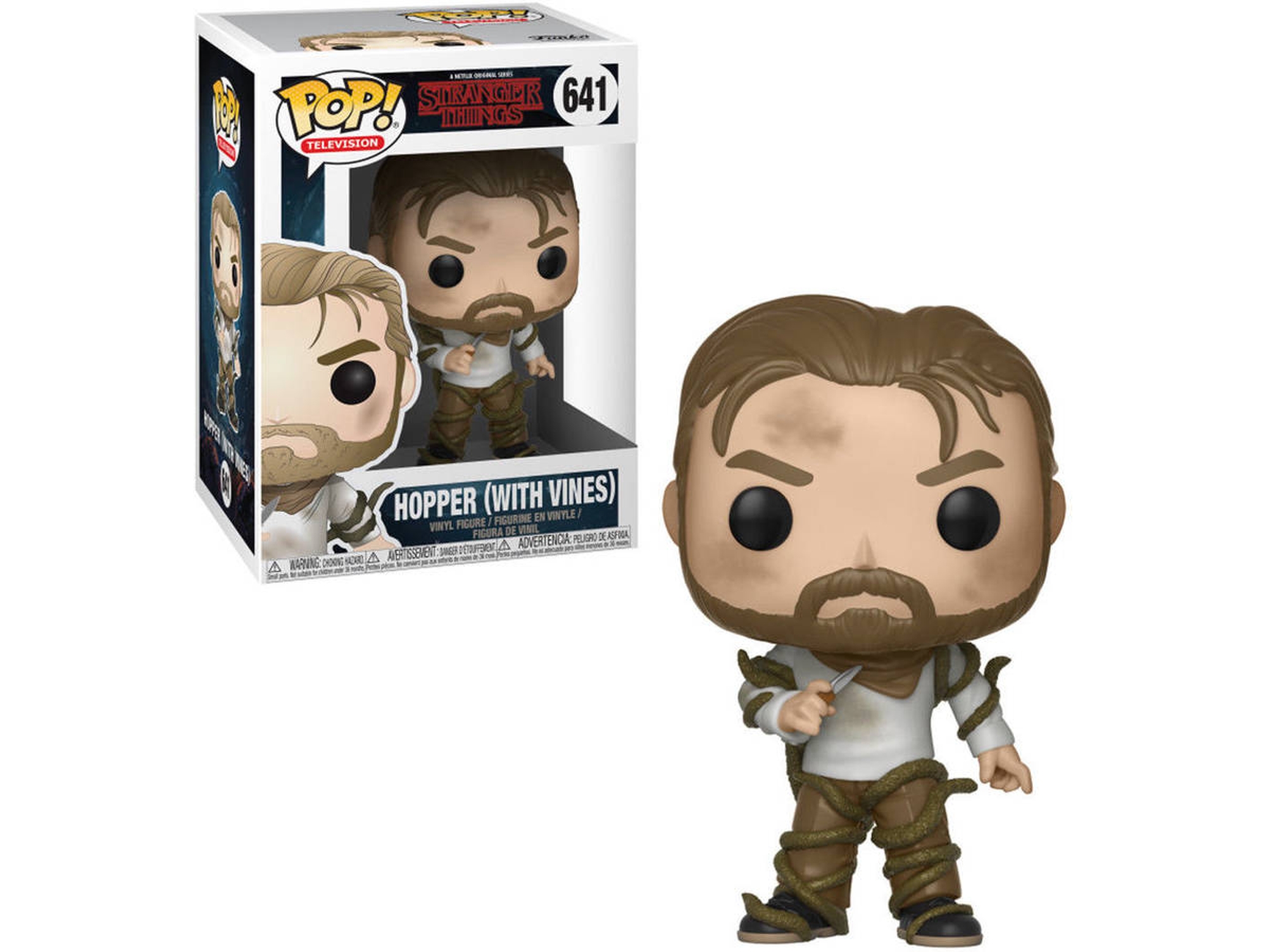 Figura Vinilo FUNKO POP! Stranger Things: Hopper con Vines