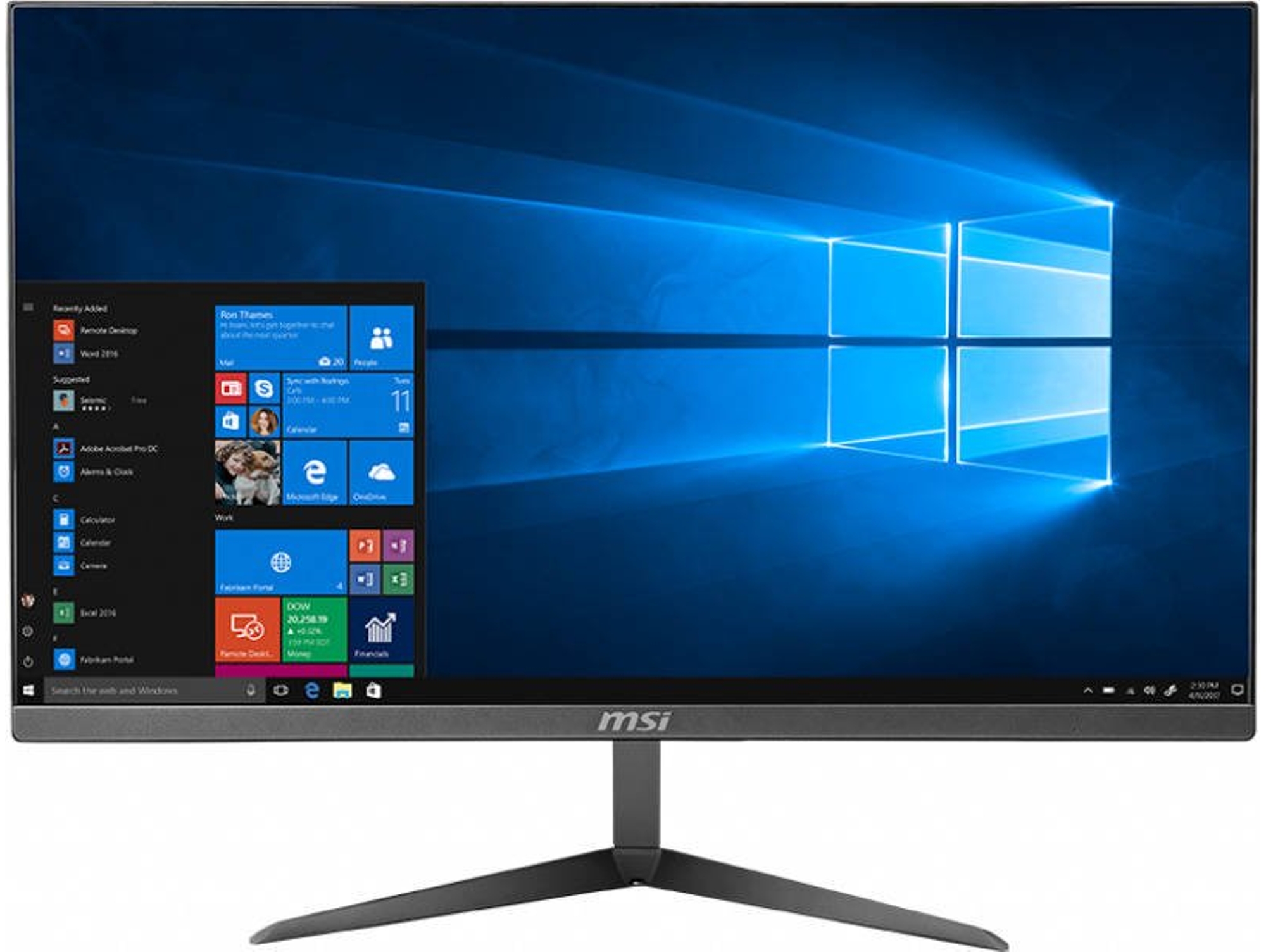All in One MSI PRO 24X 7M-232XEU (23.8'' - Intel Celeron 3865U - RAM: 8 GB - 512 GB SSD PCIe - Intel HD Graphics 610)