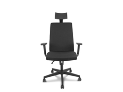 Silla de Escritorio Operativa PYC Lezuza C Negro (Brazos Ajustables - Tejido)