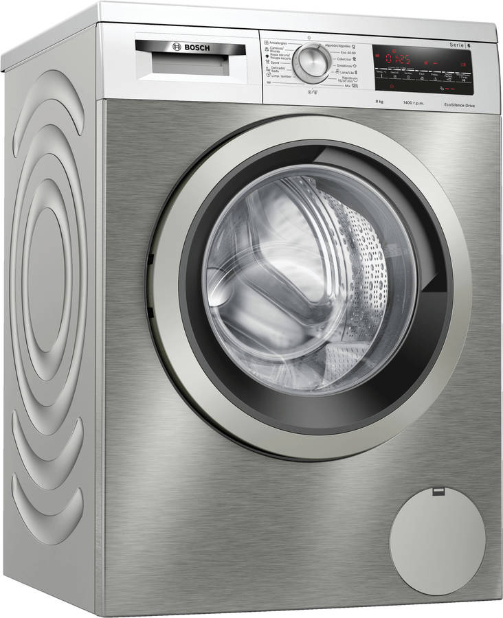 Lavadora BOSCH WUU28T6XES (8 kg - 1400 rpm - Inox)