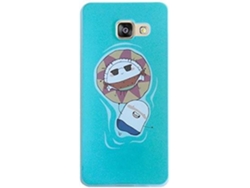 Carcasa Samsung Galaxy A3 2016 CROQUETA Y EMPANADILLA Flotando Azul