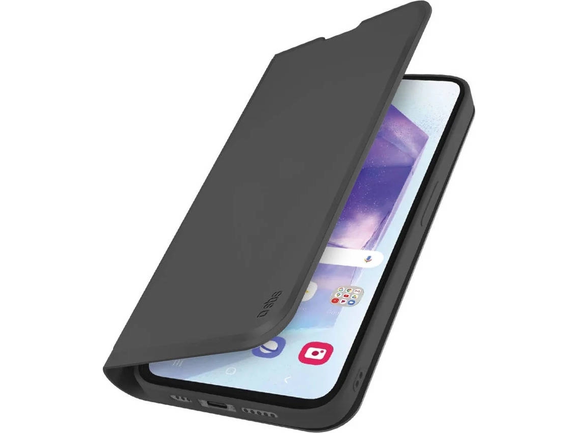 FundaFlip SBS SAMSUNG A56 (con Cierre Magnético y Tarjetero - Negro)
