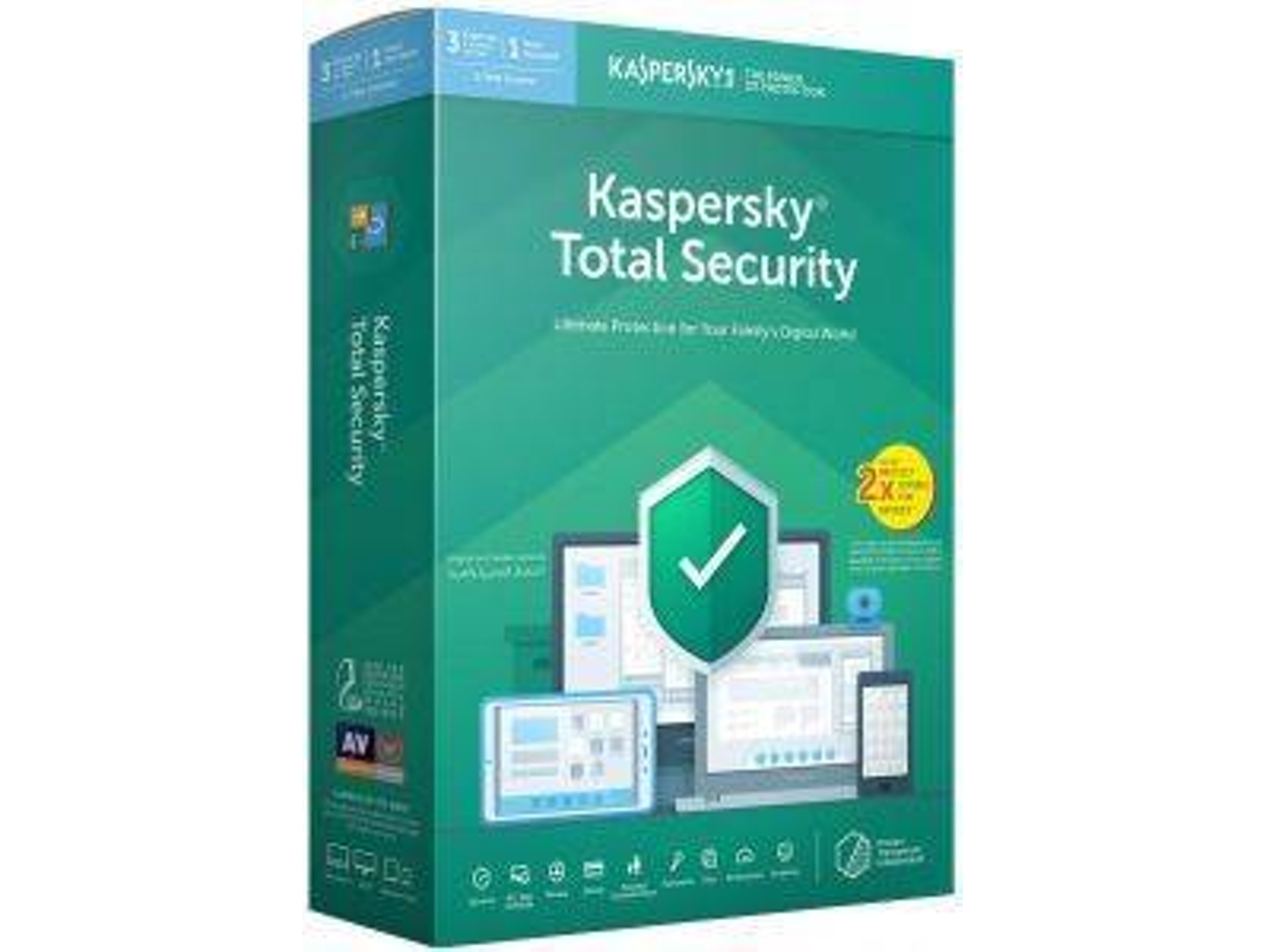 Software KASPERSKY Total Security (3 Dispositivos - 1 - PC, Tablet y Smartphone)