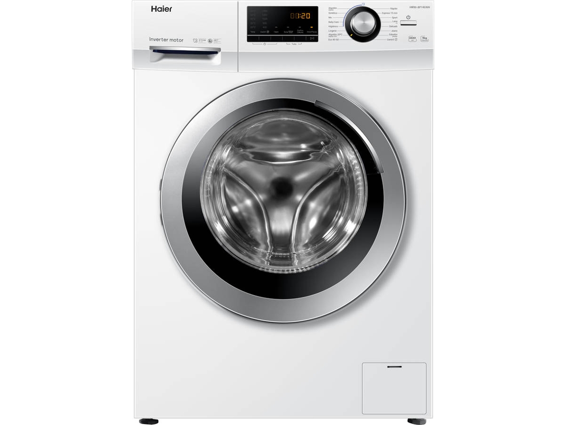 Lavadora HAIER HW90-BP14636N-IB (9 kg - 1400 rpm - Blanco)
