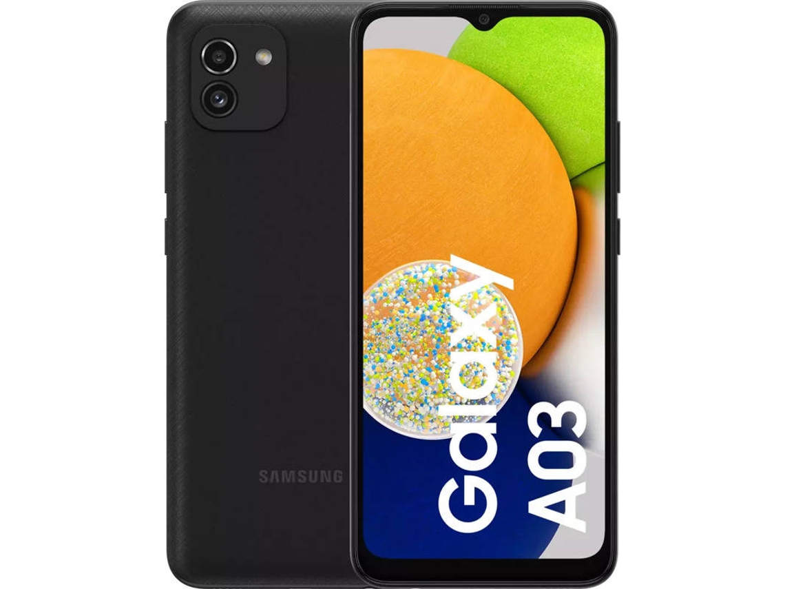 Smartphone SAMSUNG A03 (6.5'' - 4 GB - 64 GB - Negro)