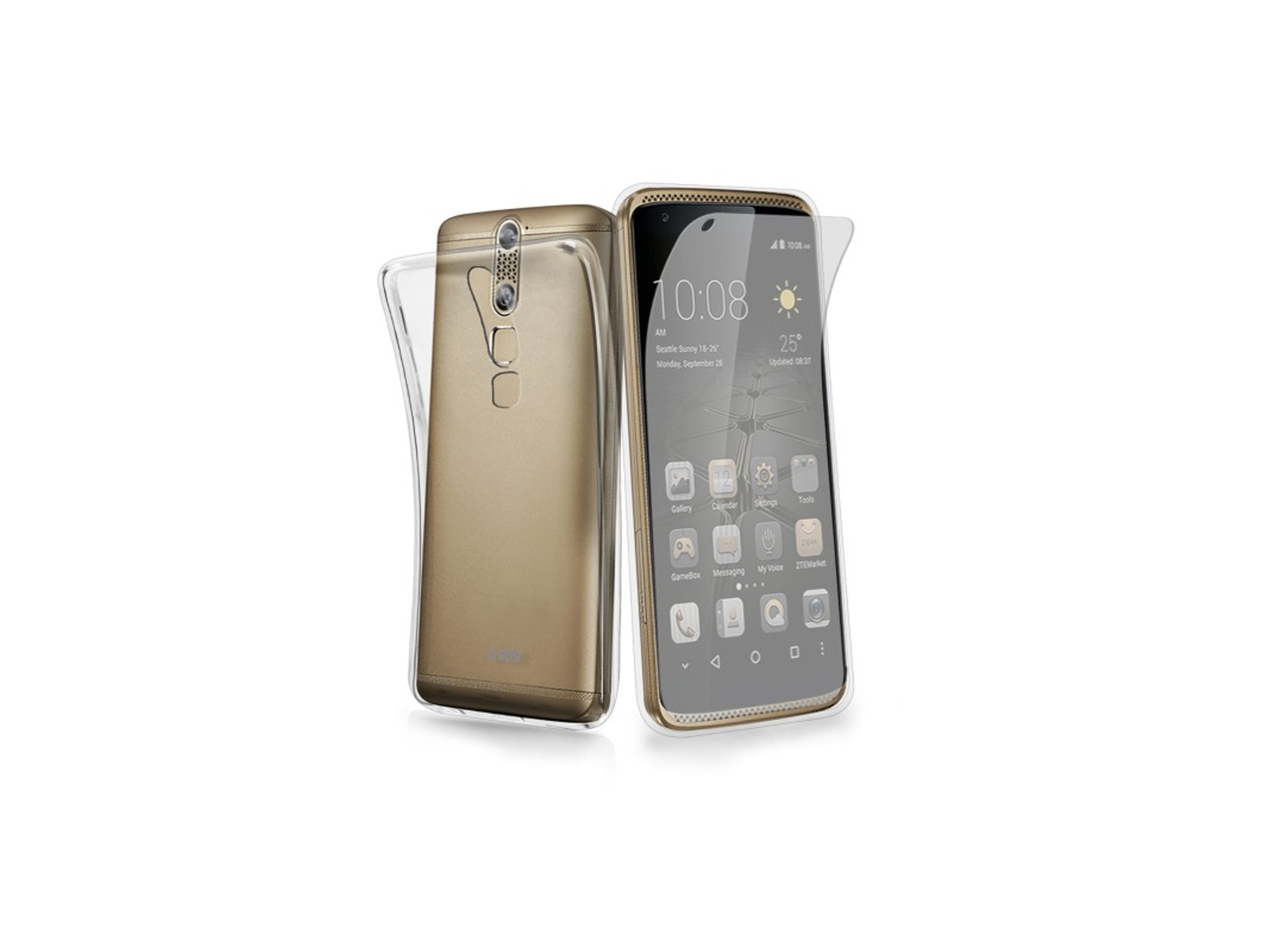 Funda y protector de pantalla SBS Aero ZTE Axon Mini transparente