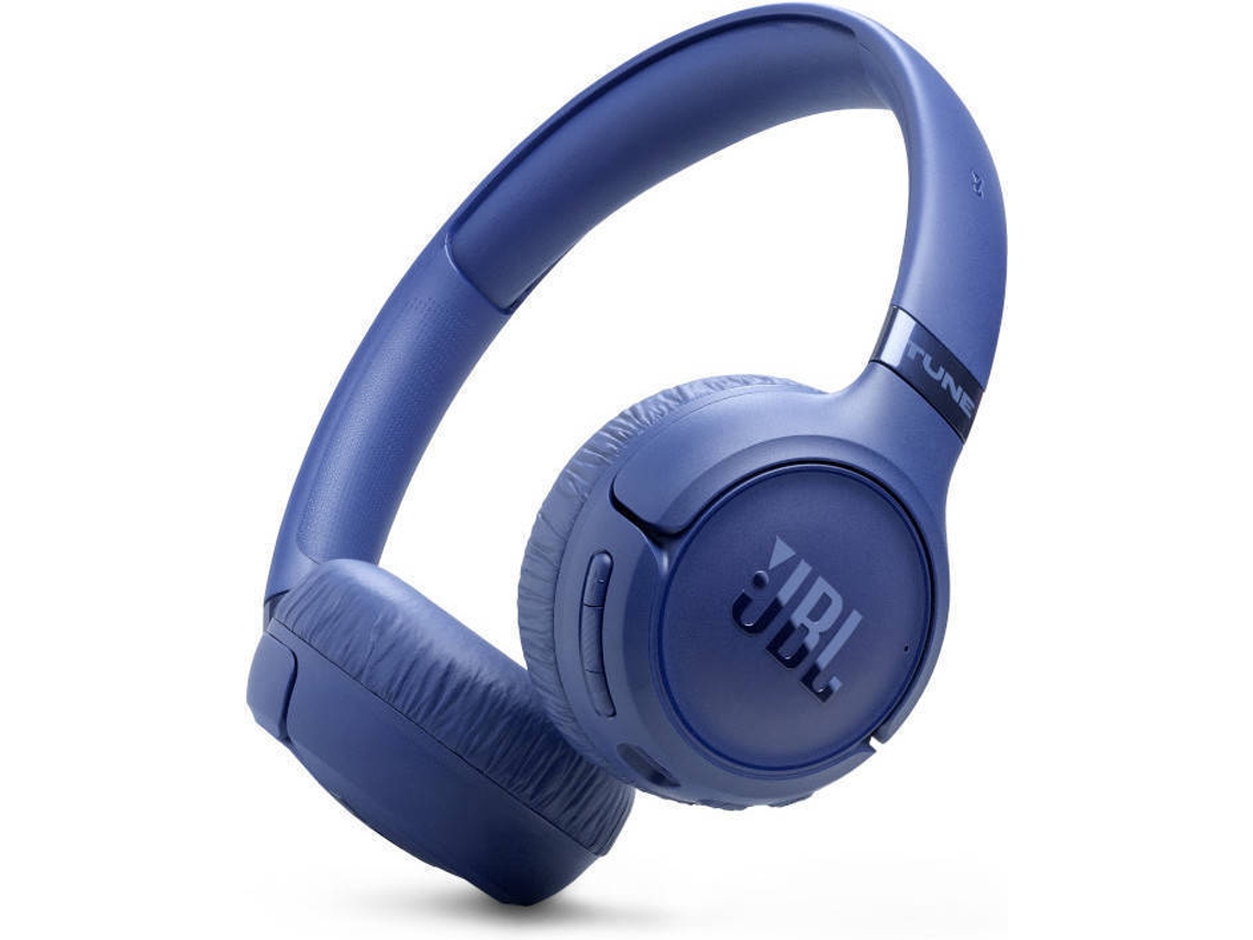 Auriculares Bluetooth JBL T680NCBLU (Over Ear -  Micrófono - Azul)