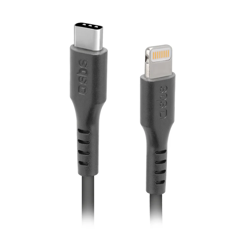Cable SBS TECABLELIGTC1K (Lightning - USB-C - 1 m - Negro)