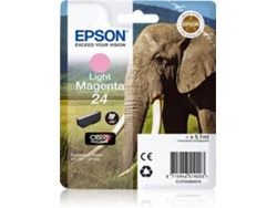 Cartucho de tinta original EPSON, Tinta Claria Photo, 24, Elefante 5,1 ml, Magenta claro, C13T24264022, T2426