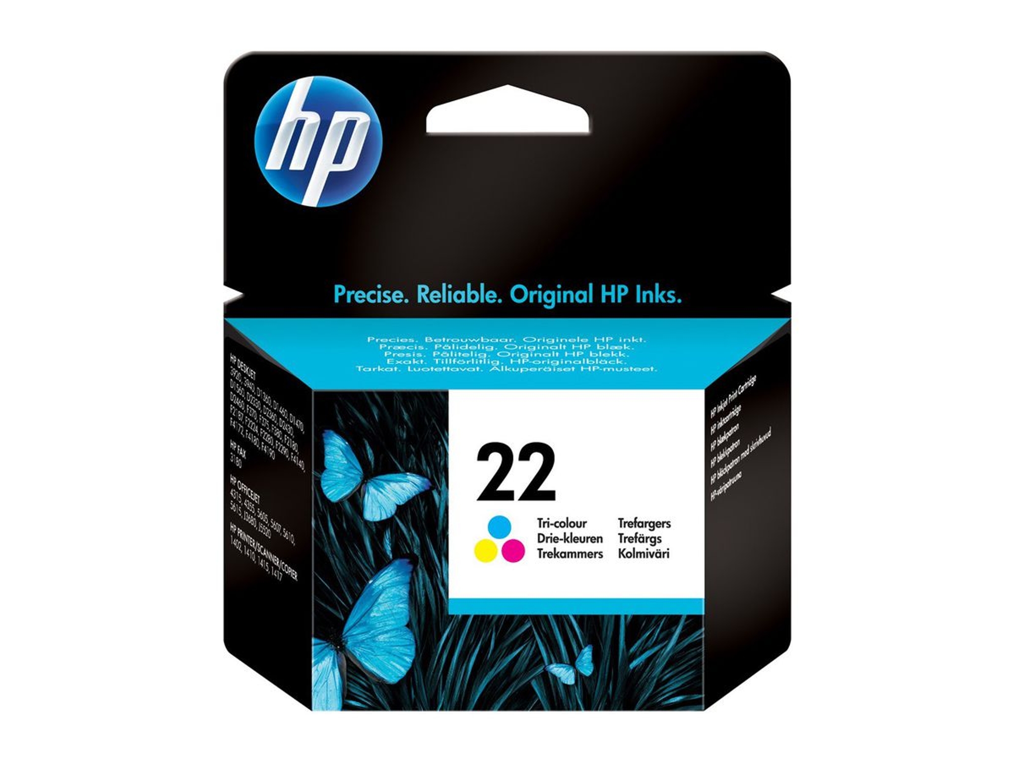 Cartucho de tinta HP Original 22 Tri-Color C9352AE