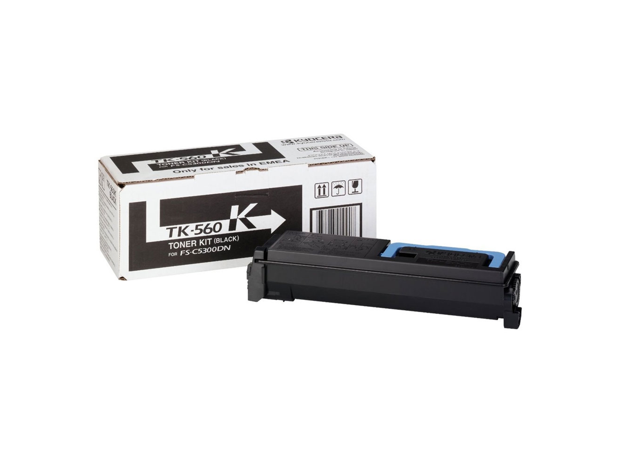 Cartucho de tóner Original KYOCERA TK 560K Negro  para ECOSYS P6030cdn, P6030cdn/KL3, FS-C5300DN