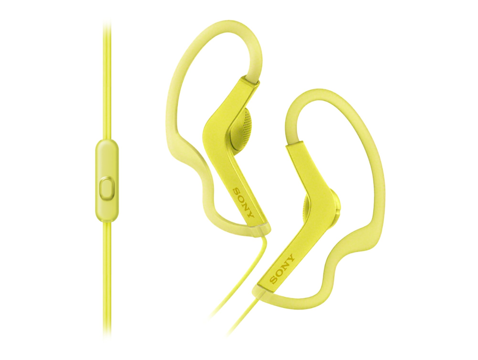 Auriculares con cable SONY MDRAS210AP (In ear - Micrófono - Atiende llamadas - Amarillo)