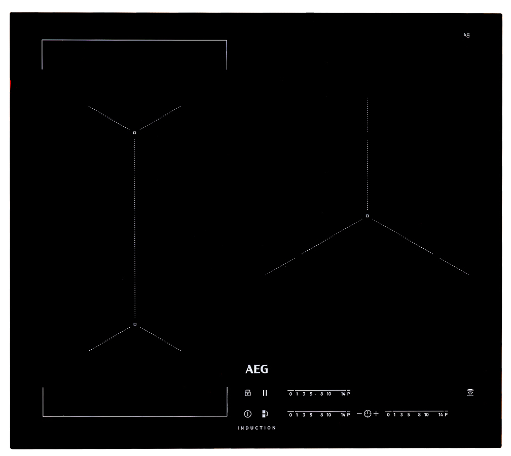 Placa Flex de Inducción AEG IKE63441FB (Eléctrica - 59 cm - Negro)