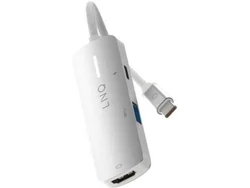 Adaptador Hub LINQ - LQ49031 (3 en 1 - Usb-C - HDMI - Blanco)