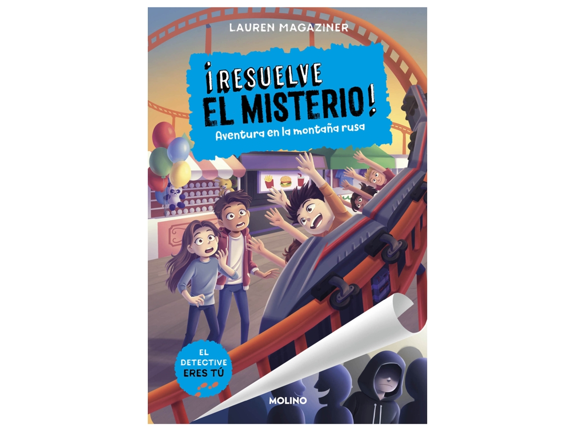 Livro ¡Resuelve el Misterio! 8 - Aventura en la Montaña Rusa de Lauren Magaziner (Español)