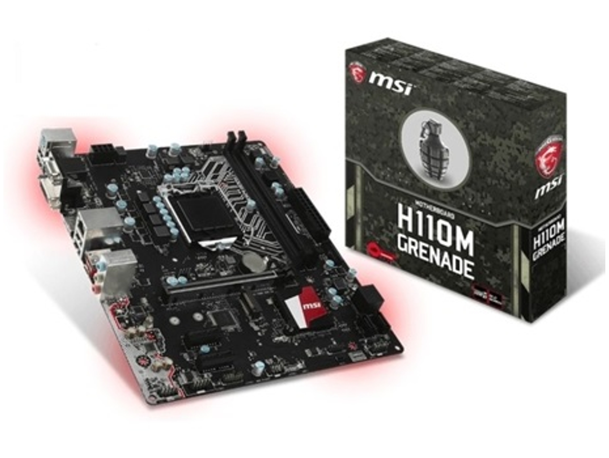 Placa Base MSI H110M GRENADE (Socket LGA 1151 - Intel H110 - Micro ATX)