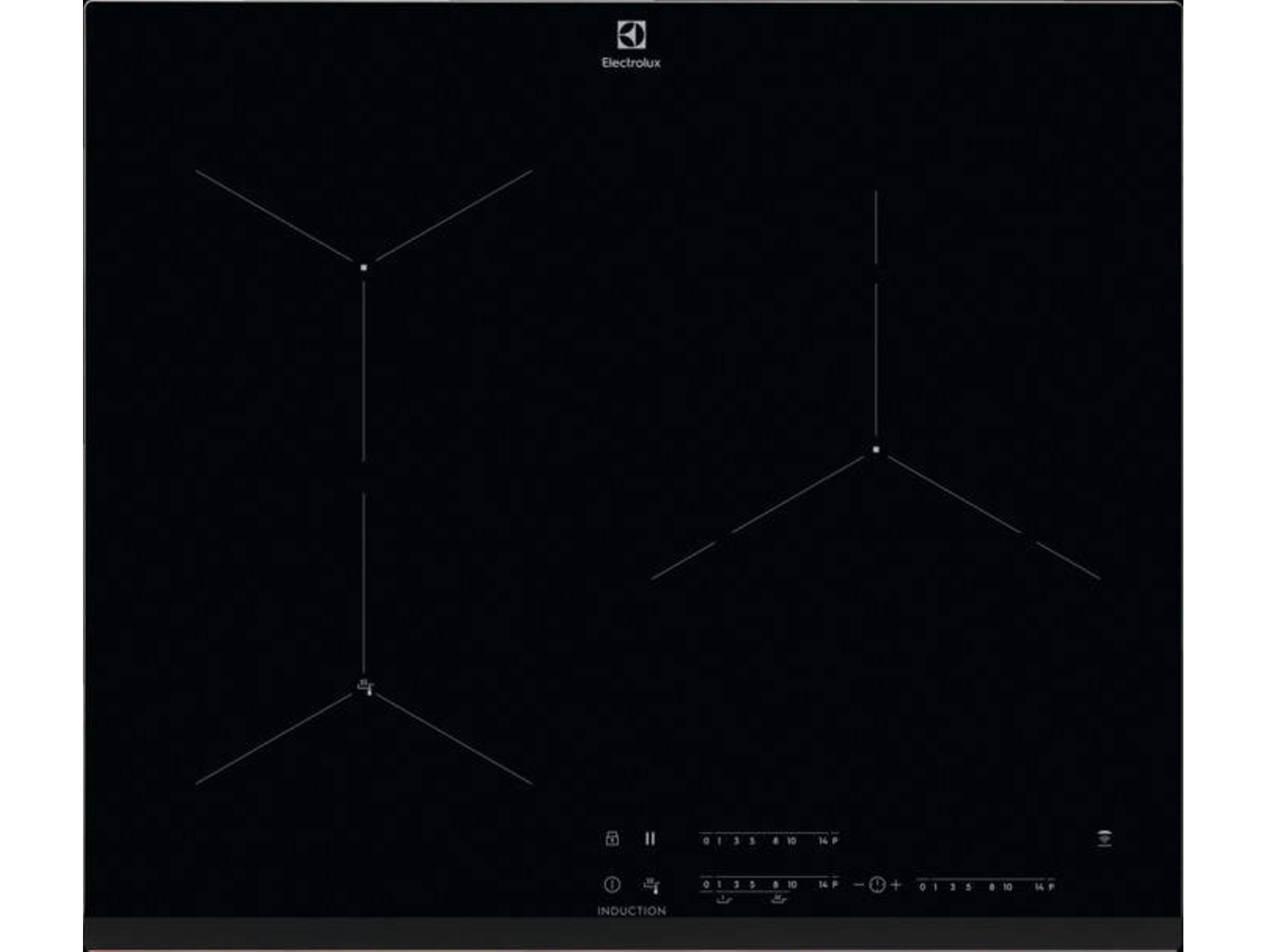 Placa de Inducción ELECTROLUX EIF61342 (Eléctrica - 59 cm - Negro)