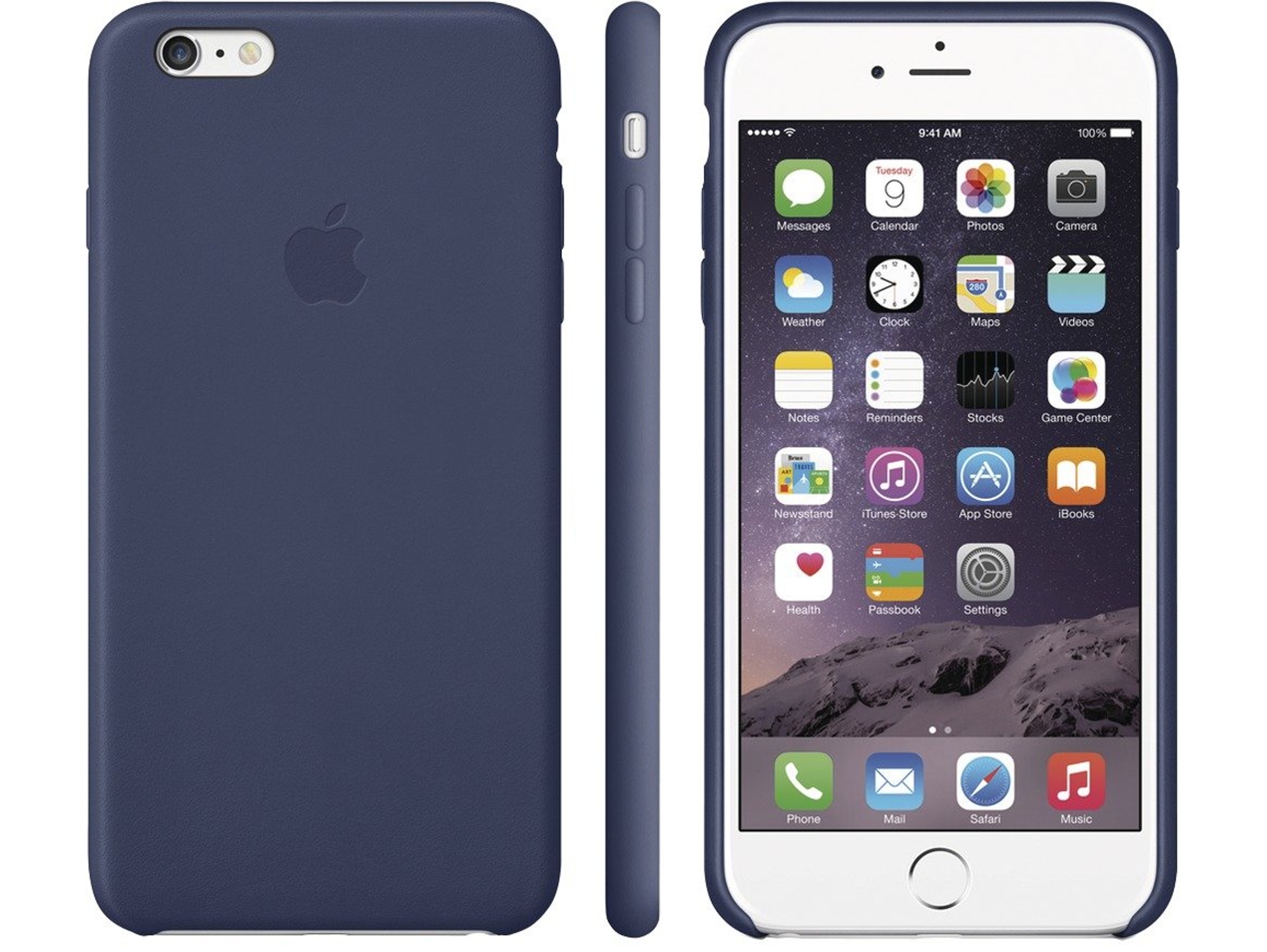 Carcasa APPLE iPhone 6 Plus, 6s Plus Leather Azul