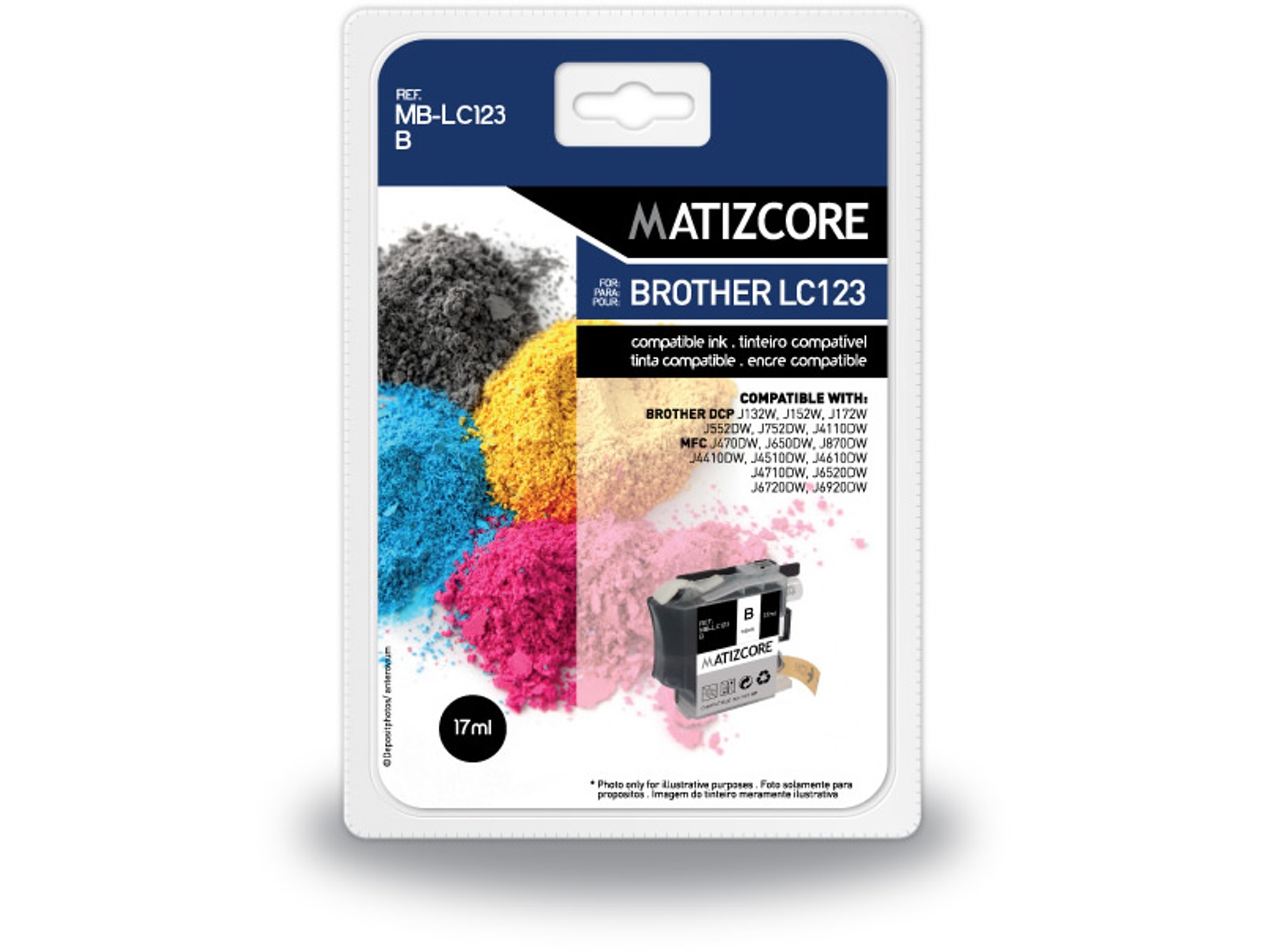 Cartucho de Tinta MATIZCORE BROTHER LC123