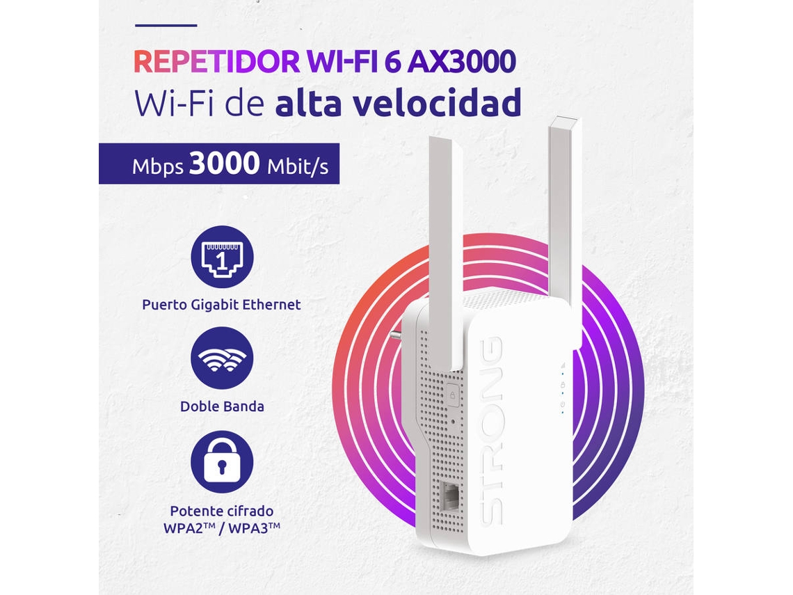 Repetidor De Señal STRONG Wi-Fi 6 Ax 3000