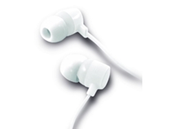 Auriculares con cable KSIX Go&Play Small2 (In ear - Micrófono - Blanco)