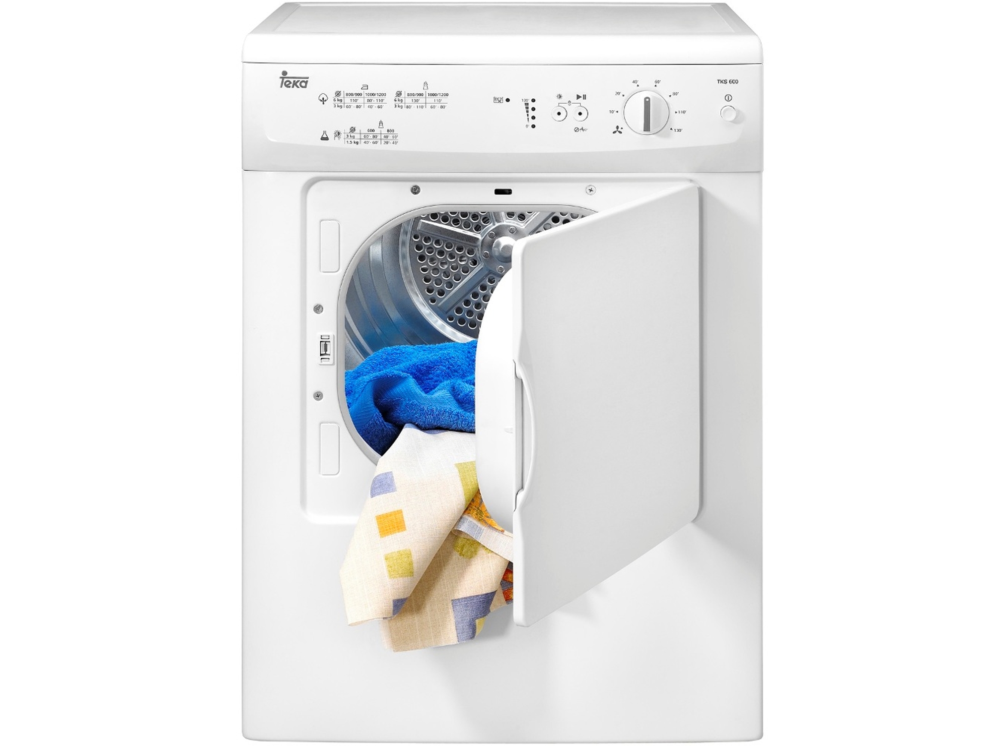Secadora TEKA TKS1 600 (7 kg - Evacuación - Blanco)