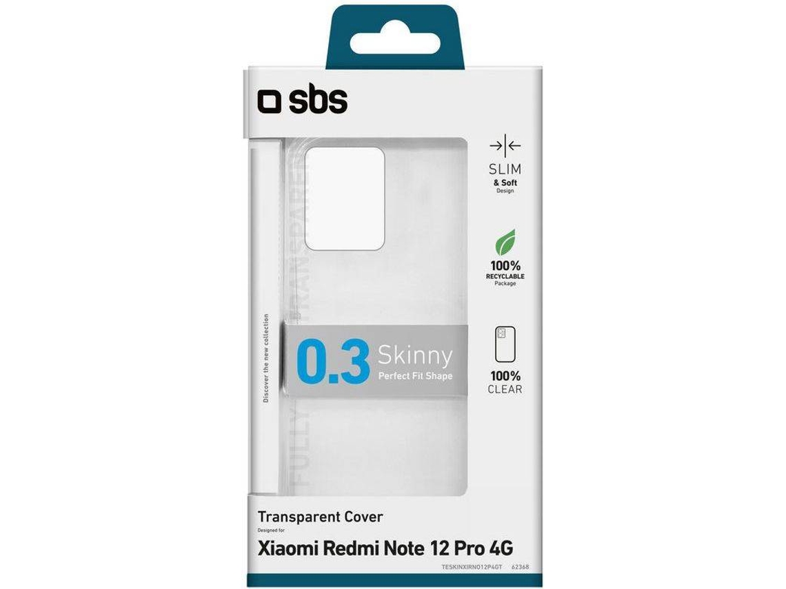 Funda SBS para Redmi Note 12 Pro 4G (Transparente)