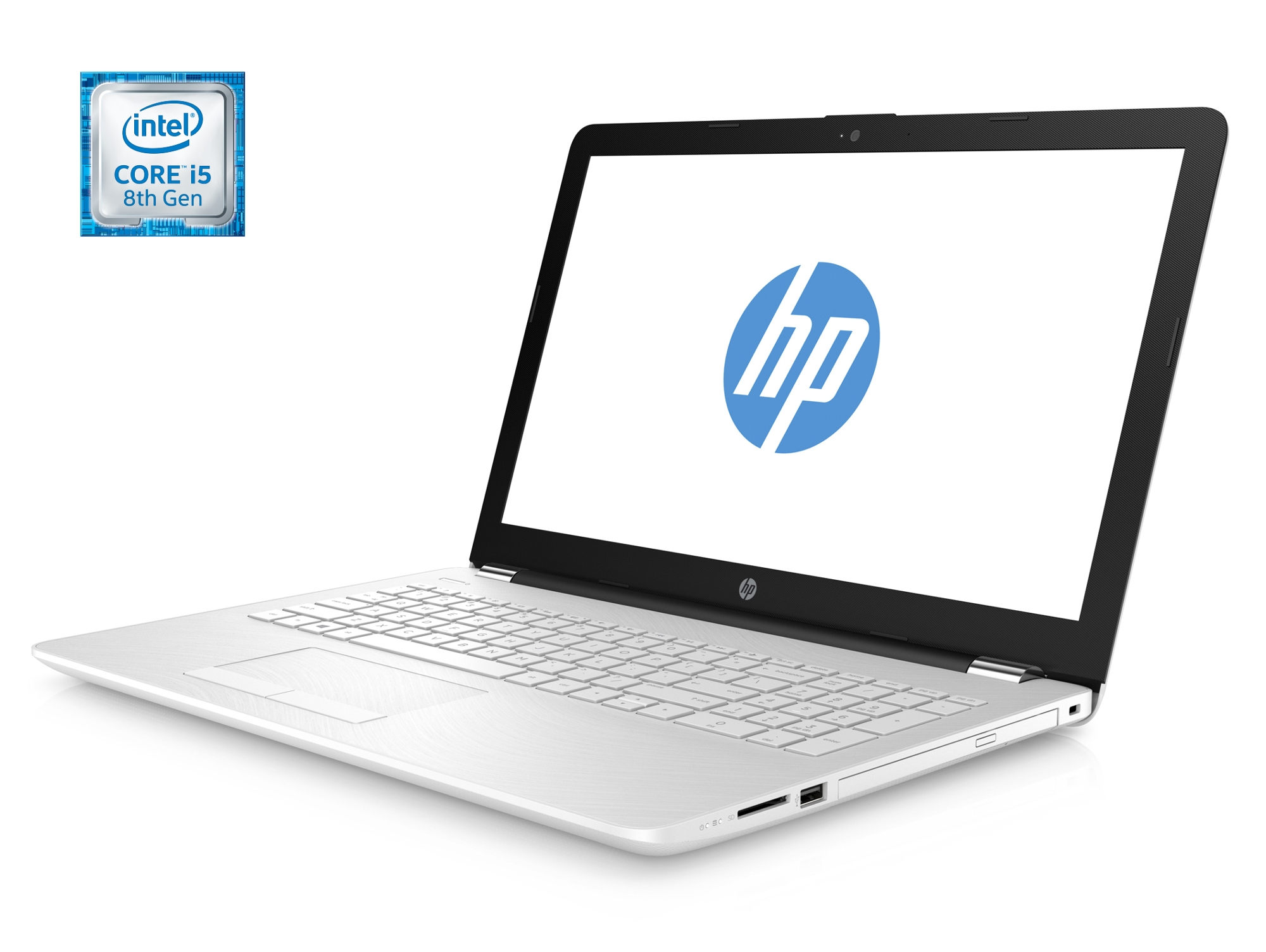 Portátil 15,6'' HP 15-BS122NS Blanco Nieve (i5-8250U - 8 GB RAM - 1 TB HDD )