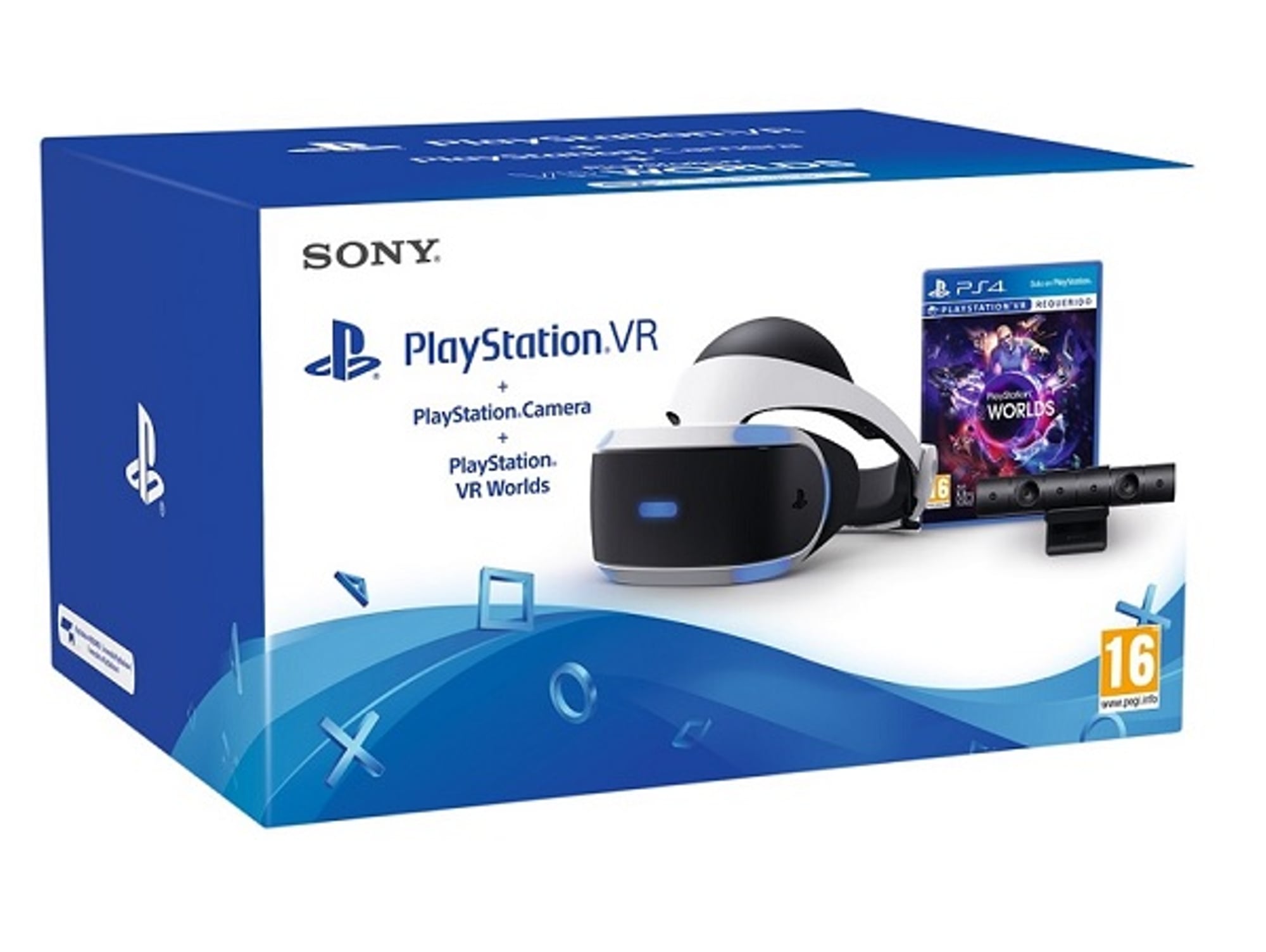 Gafas Playstation VR + Cámara + Juego VR Worlds para PS4 | Worten