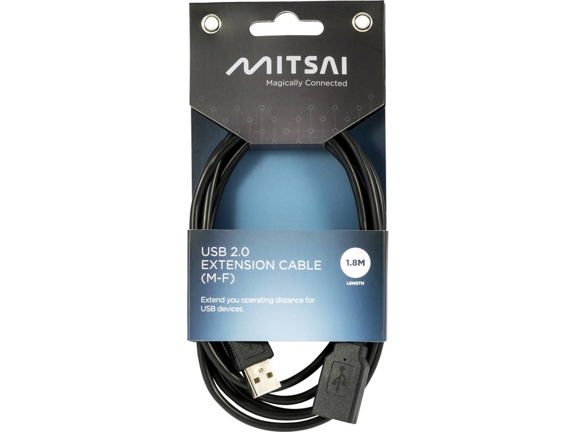 Cable MITSAI USB 2.0 Basics AM-AF (1.8 m)