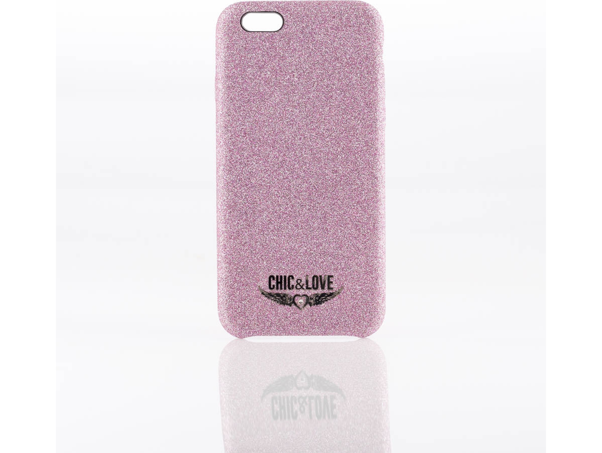 Carcasa iPhone 6, 6s CHIC&LOVE Glitter Rosa