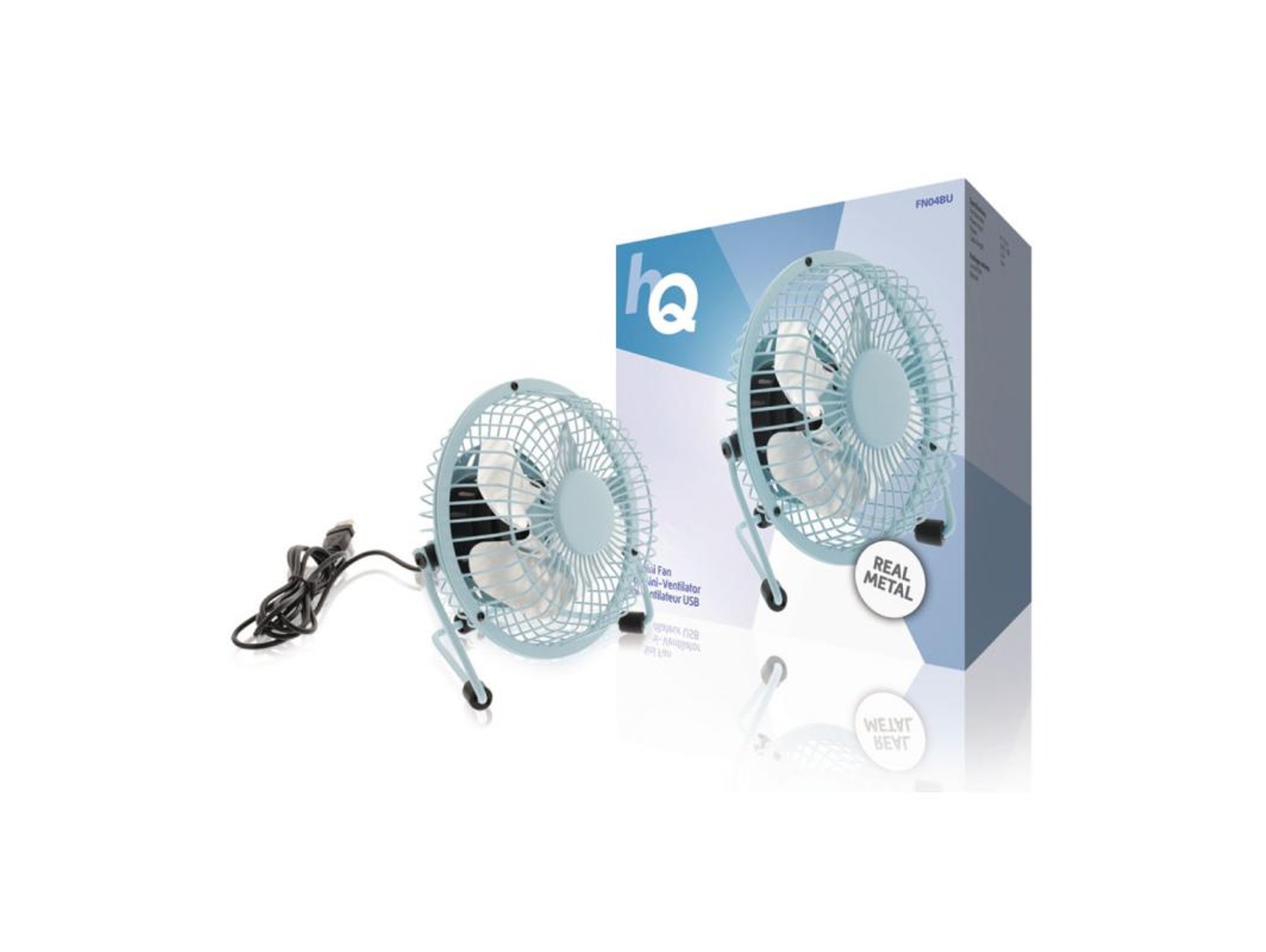 Ventilador de sobremesa KONIG FN04BU (Portátiles - Azul)