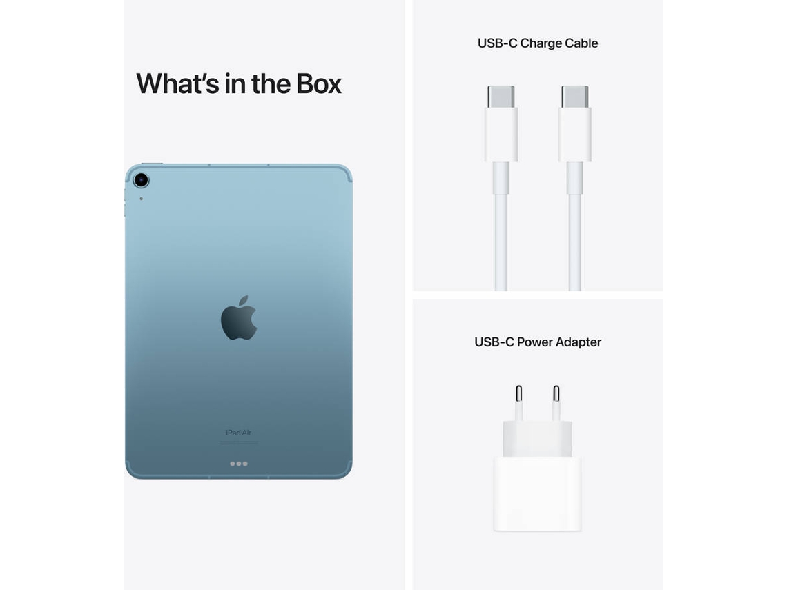 iPad Air APPLE (10.9'' - 64 GB - Wi-Fi+Cellular - Azul) | Worten