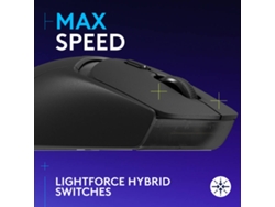 Ratón LOGITECH Gaming G309 LightSpeed Wireless (Negro)