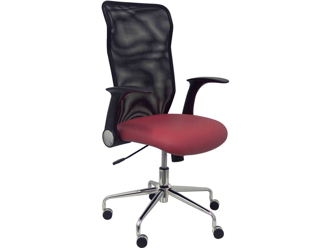 Silla Operativa PYC Minaya Rojo (Brazos Ajustables - Malla)