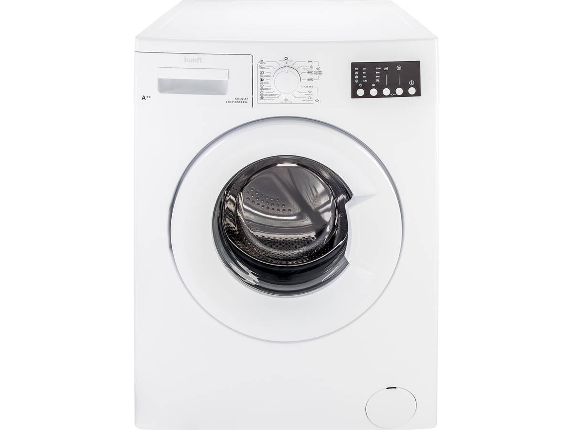 Lavadora KUNFT KWM2487 (Caja Abierta - 7 kg - 1000 rpm - Blanco)