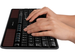 Teclado LOGITECH Solar K750 (Inalámbrico - Español - Negro)
