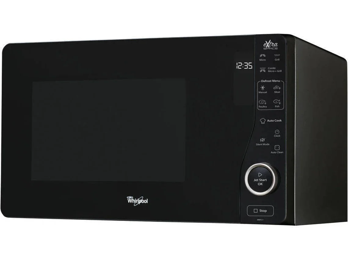 Microondas WHIRLPOOL MWF421BL XTRASPACE (25 L - Con Grill - Negro)