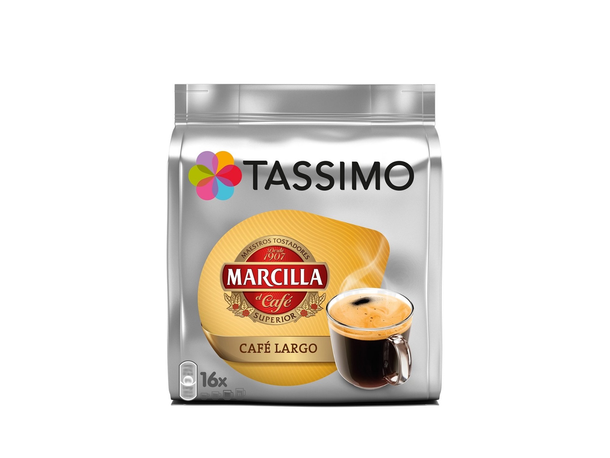 Cápsulas de café TASSIMO Marcilla Café Largo