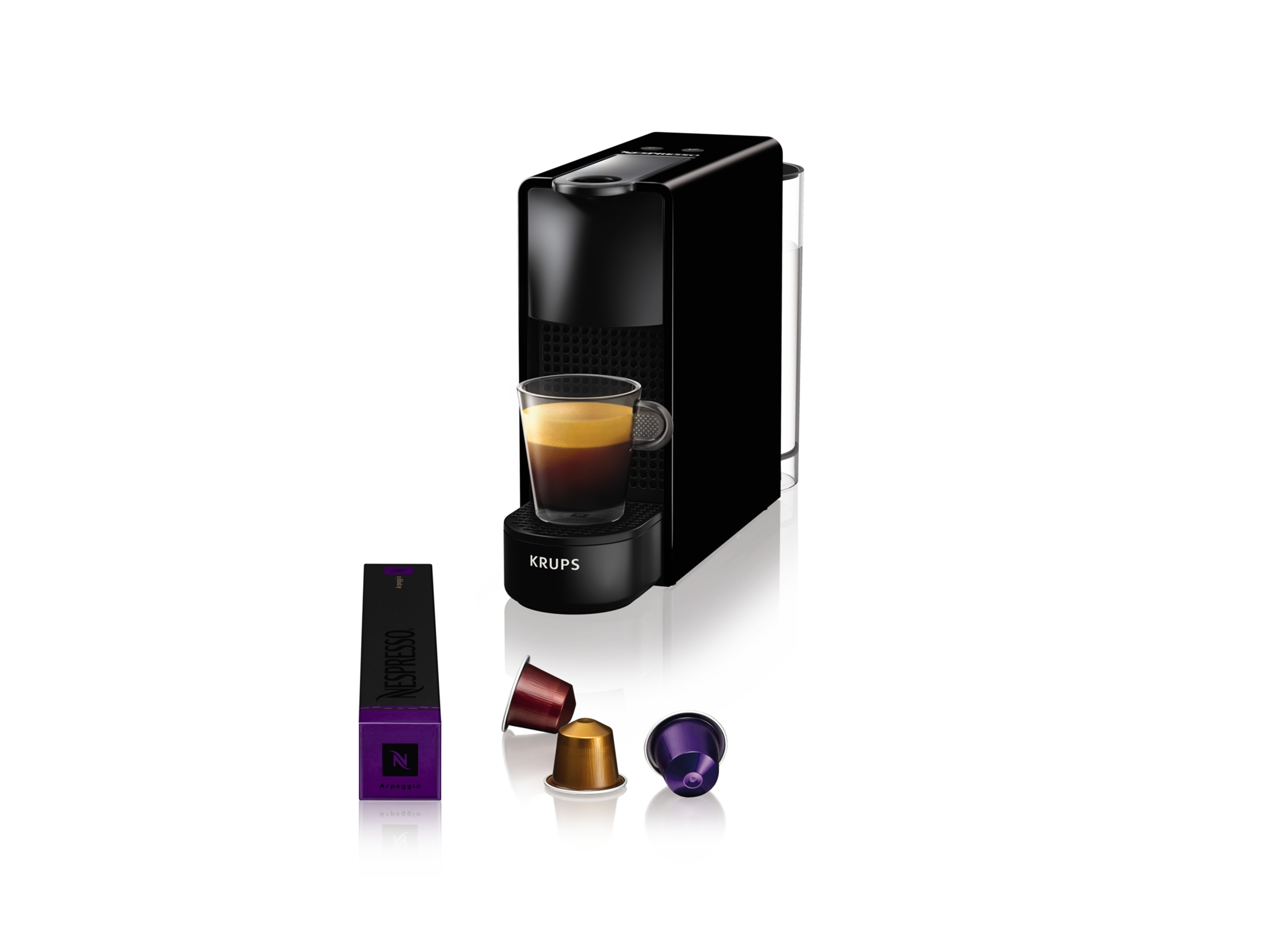 Cafetera de Cápsulas KRUPS Nespresso Essenza Mini XN1108P2  Negro