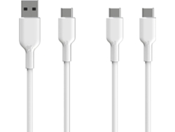 Cable GOODIS (USB-C - USB-C - 1m - 60W - Blanco)