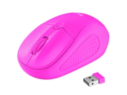Ratón TRUST Primo (Inalámbrico - 1600 dpi - Rosa)